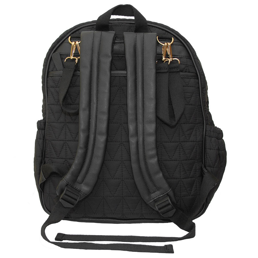 Early Years Concierge Black Baby Changing Backpack - Riona - back detail